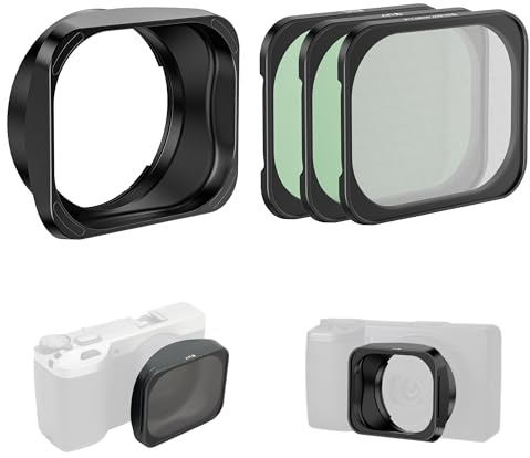 Freewell Lens Hood for Ricoh GRIV – Magnetic & Stackable CPL, UV, and Mist Filters with Tempered Glass Protection.