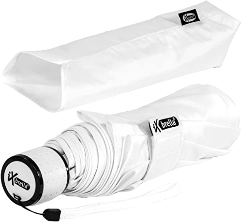 iX-brella Mini Ultra Light - Brautschirm Damen Taschenschirm - extra leicht - weiß - Hochzeit
