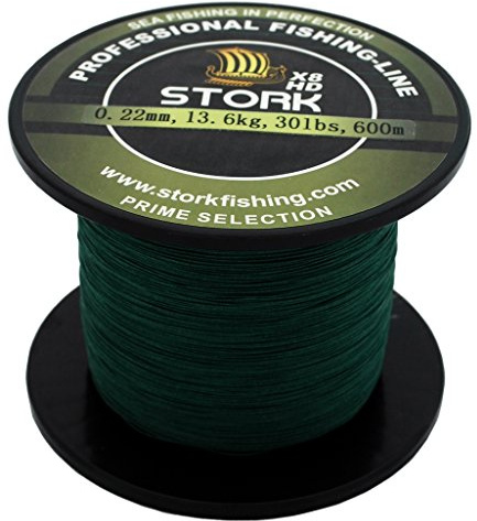 Stork HDx8, 8-Fach geflochtene Premium Angelschnur 600m