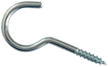 haggiy Wandhaken Schraubhaken gebogen - 2,3x25mm (25Stk) | galvanisch verzinkt