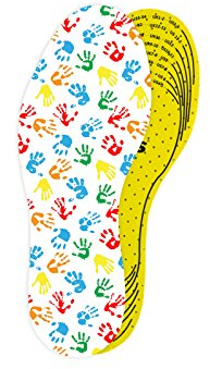 Hochwertige Arieto-Schuheinlage / Einlegesohle für Kinder von Kaps | Zurechtschneidbar | Atmungsaktiv | Verhindert Blasen & Schwielen | frischer Duft, 19-34