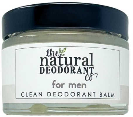 The Natural Deodorant Co, Clean Deodorant Balm for Men 55g, Aluminium Free, Plastic Free, All Day Protection