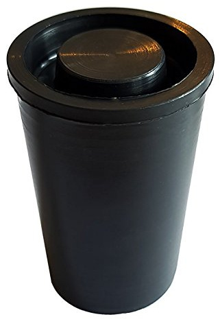 GEO-VERSAND Filmdose 100 x wasserdichte Schwarze Filmdosen mit Deckel filmcanister Film can filmdöschen filmdose kleine dose mit Deckel, schwarz, 4, 8 cm x 3 cm, 100854-100