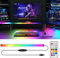 WILLED Barras de luz con Remoto, RGB Luces Gaming, 5V USB Barra de luz para debajo del Monitor, Retroiluminación de TV para Decoración de Habitaciones, Lámpara Gaming con 15 modos y Escena Arcoíris
