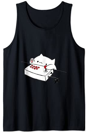 Lustiges Bongo-Katzen-T-Shirt Lustig Niedlich Gamer Meme Cat Tee Tank Top