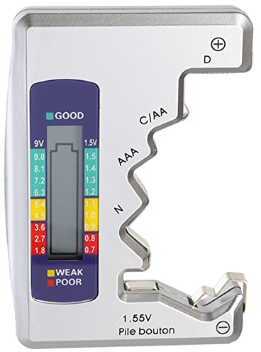 Bestgle Digitaler batterietester, LCD-Display battery checker, Multi size batterieprüfer batterie testgerät, Universal Batterieprüfer Digital Checker für AA, AAA, C, D, 9V, 1.5V knopfzellenbatterie