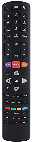Elprico Télécommande Universelle, Télécommande TV Multifonction de Remplacement à Longue Distance de Transmission pour TCL 3D 065FHW53A013X
