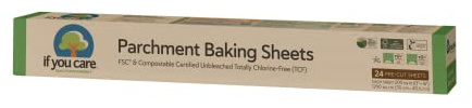 If You Care Parchment Paper Baking Sheets – 3 Pack of 24-Count Precut Liners - Unbleached, Chlorine Free, Greaseproof, Silicone Coated – Standard Size – Fits 12.5” x 16” Pans