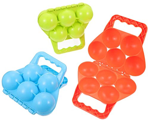 CLISPEED 3st Schneeball-Clip Schneeballschlacht-Tool Winterschnee Schneeballformer Winterballmacher Sandspielzeug Für Den Strand Kind Plastik Maschine Zur Sandherstellung Tragbar