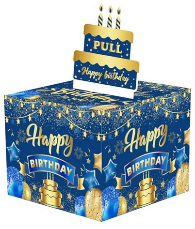 Talent Star Merry Christmas Money Box for Cash Gift, Funny Novelty Cash Drawer DIY Cake with Pull Out Card for Wife Girlfriend Mother Friends, Creative idea Surprise Gift Box Explosion for Money B