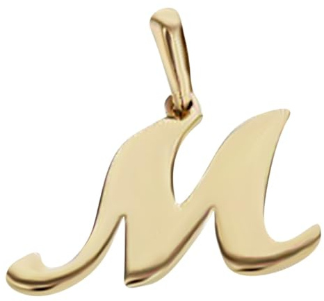 JC Schmuck | Buchstaben Goldanhänger | Anhänger 585 Gelbgold | Initialien Kettenanhänger inkl. Schmucketui Unisex 14 Karat | 3237