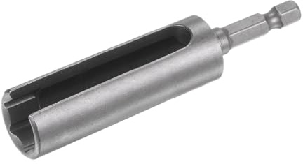 QUARKZMAN 100mm langer 13mm Sechskantmuttern-Schraubendreher-Bit-Adapter mit Schlitzverlängerung 1/4 Sechskantschaft Cr-V