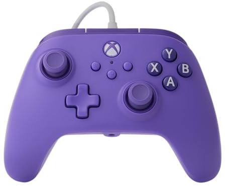 PowerA Wired Controller for Xbox Series X|S - Violet, gamepad, video game/gaming controller, works with Xbox One, Officially Licensed