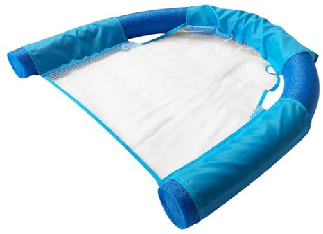 Poolnudel Stuhl | Schwimmender Stuhl Mit Netz | Nudelstuhl | Schwimmendes Bett | Schwimmstuhl Schwimmstütze Wassersitz Für Poolnudel | Pool Sitz | Wassernetz U Sitz Flexibler Tragbarer