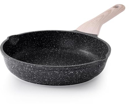 Kordisen Poêle à Frire Antiadhésive, Poêle Induction 24 cm, Saine et Non Toxique, Sans PFOA