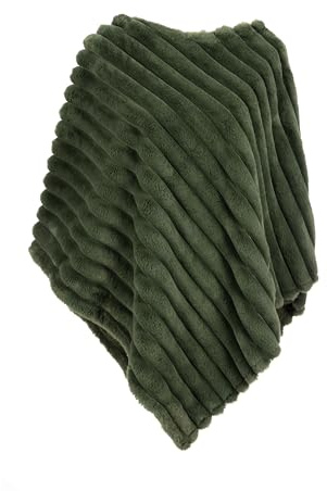 MAPIMANIA- Poncho Damen Cap elegant aus Kunstpelz, Strickjacke Schal für Winter, Festliche Stola