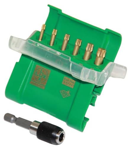sopomarkt24 Diamant Bit Set 7-teilig Dia Torx TX Bits Bithalter magnetisch Profi Plus Bitbox Schrauberbit Diamantbeschichtung 107650