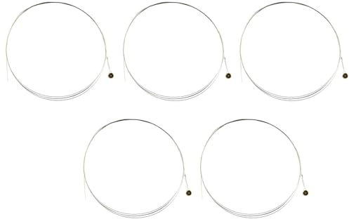 GIJMZY Corde per Chitarra da Concerto Corde for Chitarra Singole da 5 Pezzi Chitarra elettrica Top E Indicatori in Acciaio Normale Accessori for Chitarra Parti di Ricambio Corde(Regular Gauge 10s)