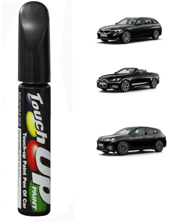 Treesiche Autolack Lackstift für BMW 3 Series/5 Series/ X2/X3 2018 /X4/X5, Auto Lack Reparatur Ausbesserungslack, Auto Kratzer Reparatur Stift für BMW Zubehör, SaphirSchwarz Metallic (475)