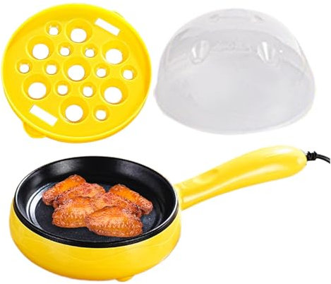 Padella antiaderente per uova-Cooker per colazione antiaderente elettrica | Elettrodomestico da cucina resistente al calore per frittata, pancake, uova strapazzate, snack e cena-ideale per la casa, il