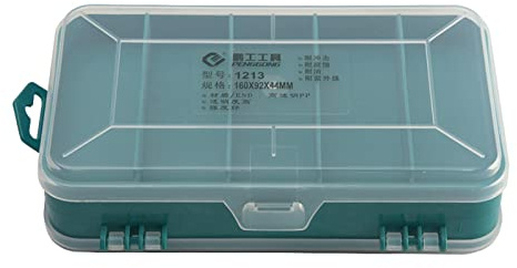 Screw Box,13-Grids Double Side Hardware Storage Organizer,Small Parts Box | Screw Organiser Storage Box,Portable Hardware Storage Case,for Storing Nuts Bolts Screws Nails and Small Hardware