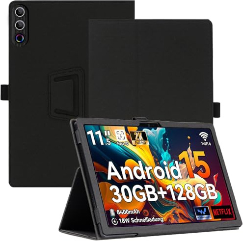 AKNICI Tablet Hülle für Ainmel G9 Tablet 11,5 Zoll, PU Leder Abdeckung Klappständer Case Cover Schutzhülle mit Handschlaufe Magnet für Ainmel G9