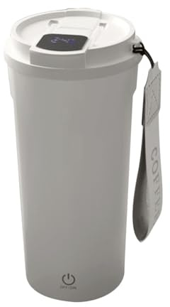 Generico ad Agitazione Automatica | Bicchiere Elettrico da 400ml con Cannuccia,da Caffè con Mescolatore Automatico,Per Bevande Latte Proteine in Polvere Farina d'Avena Ideale per Viaggi