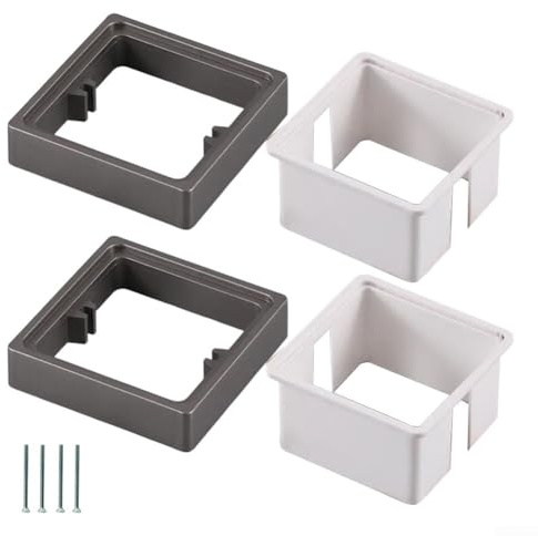 Einzelsteckdosen-Abstandshalter Set für Steckdosen mit Hilfsdichtungen und Schrauben (10 mm)