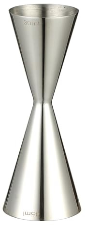 Dosatore Cocktail Jigger Double Cocktail Bar misura strumenti da bar 30/60 ml, 30/45(Silver 30 45ml)