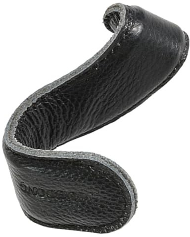 STAHAD Almohadilla para Empuñaduras de Trombón en Forma de S de Cuero de Vaca Negro, Portátil y Transpirable, Protector de Mano Cómodo para Músicos en Práctica
