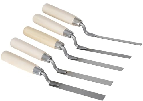 5Pcs Pointing Trowel Pointing Tool Bricklaying and Jointing Tools for DIY and Masonry Projects