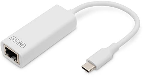 DIGITUS USB 3.0 Typ-C Gigabit Ethernet Adapter, 10/100/1000 Mbps, MacBook Kompatibel, Chipset: RTL8153