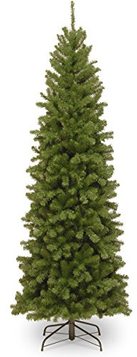 National Tree Company Künstlicher schmaler Weihnachtsbaum, grün, Nordvalley Fichte, inklusive Ständer, 1,8 m
