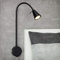 Briloner Leuchten - Lámpara de Cama LED, Lámpara de Cama con Brazo Flexible, Interruptor de encendido y Apagado, 4 Vatios, 400 Lúmenes, 3000 Kelvin, Metal, Negro