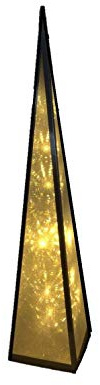 ILLUMINAZIONE DESIGN Albero di Natale Moderno Piramide a LED, Argento, 90 cm