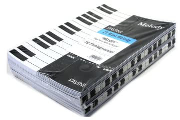 Notizbuch Notenblatt Musik A4 25 Stück