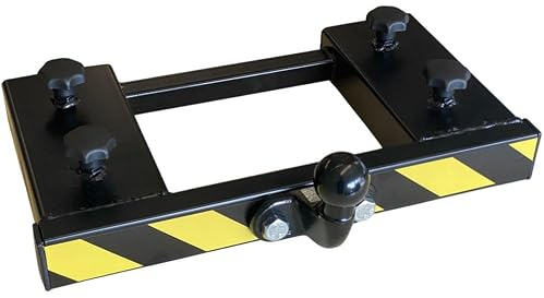 Gabelstapler Rangierhilfe Doppel Gabel Anhänger Kugelkopf Anhängerkupplung | Für Gabelstapler und Frontlader Doppelrangierhilfe Anhängerkupplung für Anhänger mit Leergewicht Schwarz