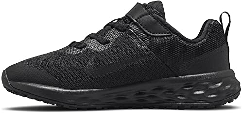 NIKE Revolution 6, Sneaker Unisex niños, Negro Negro Dk Smoke Gris, 17 EU