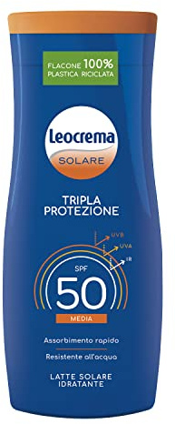 Leocrema Sonnenmilch mit Dreifachwirkung, LSF 50, 200 ml, 200 ml