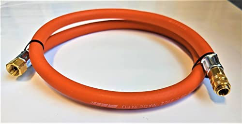 ZaTeChS Gasschlauch Propan Butan | 300cm (3m) | DN 5 Type 21-1/4 Zoll LKS Anschluß | Propangasschlauch | Gas Hose für Schnellanschluss und Anschluss an eine Gasflasche oder einen Herd
