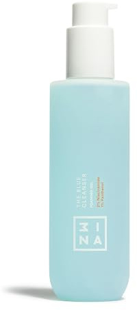 3INA Makeup - The Blue Cleanser - Cleanser Gesicht mit 2% Niacinamid + 1% Panthenol - Reduziert Öligkeit und reguliert die Talgproduktion & Verbessert Poren - Face Cleanser - Vegan - Cruelty Free