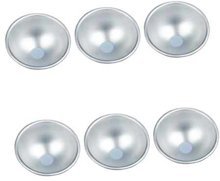 LIFKOME Stampo per Dolci in Silicone 6 Pezzi per Muffin e Tortine, Semi-Sfera Antiaderente per Dessert, Utensile da Forno per Budino e Mousse