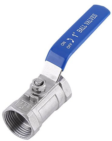 Stainless Steel Ball Valve, Female Thread, Reduced Port Full Bore Shut Off Lever Valve (1 (1 inch))