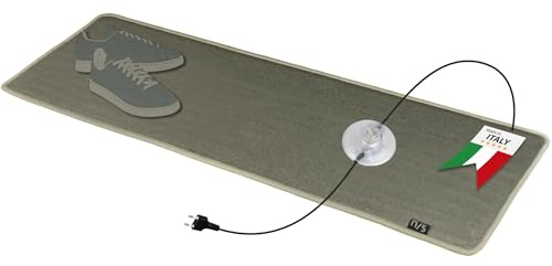 Mi-Heat 17/5 Heizteppich 35x110cm 100Watt Camel für Home Office | Rutschfeste Rückseite, isolierte Unterseite, weniger Wärmeverlust, sicherer Stand, Bodenschutz, effiziente Wärmeabgabe