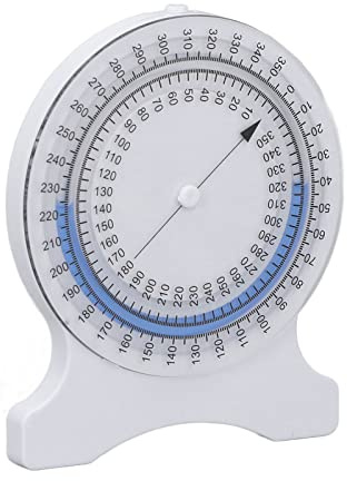 Inclinometro, Goniometro Fisioterapia Bolla Senza Perdite Misurazioni Accurate Inclinometro a Bolla Inclinometro Calibro per Terapia Fisica per Studenti Professionisti (BLUE)