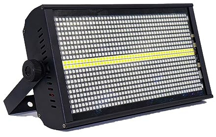 Strobo Discoteca, 400W RGB 3in1 LED Luce Stroboscopica Controllato 8 Segmenti Stroboscopico DJ Luce da Discoteca Sfondo Effetto Decorativo Illuminazione per Feste da Ballo DJ di Compleanno Karaoke(280