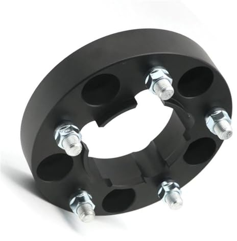 UAGFDFF WheelSpacers 2 stück 25/30/35/40/50/60mm Rad Spacer Adapter 5 Lug Für Defender PCD 5X 165,1 CB 113,1mm M16xP 1,5 Spurverbreiterungen(25mm Black)