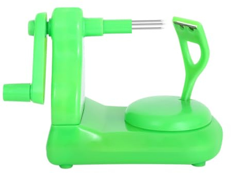 FUNNETOYU 1pezzi Sbucciatore Manuale Per Frutta Con Maniglia Inossidabile Efficienza e Durata Per Mele e Pere Strumento Cucina Leggero e Facile Da Pulire Verde