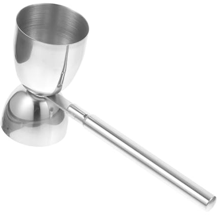 MUCKLILY Misurino Cocktail in Acciaio con Manico Ergonomico Dosatore Bar Professionale per Cocktail e Aperitivi Strumento Preciso per Bar e Ristoranti