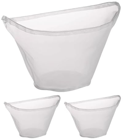 OSOLADY 3pcs Reusable Nylon Food Strainer Bags for Kitchen Juicing and Food Filtering Fine Mesh Sieve for Effortless Water Removal From Dumpling Fillings Easy to Clean and Dishwasher Safe